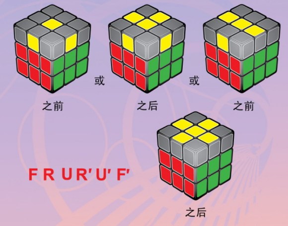 魔方教程公式口诀七步 一步一步图解给初学者使用(图8)