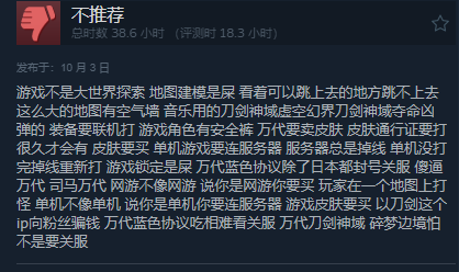 《刀剑神域：碎梦边境》Steam多半好评 优化待提升(图6)